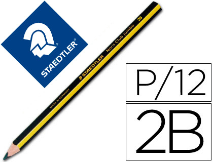 Lápiz de grafito Staedtler Noris Triplus Jumbo HB